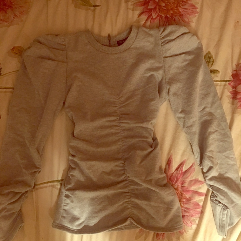 Gorgeous puff sleeve sweater top! Designer brand
